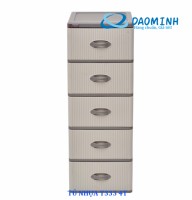 Tủ nhựa Song Long T333 5 tầng (màu ghi sữa)