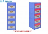 Tủ nhựa Song Long Bít 5 tầng