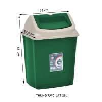 Thùng Rác Lật 2076 - 28L