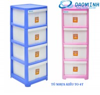 Tủ nhựa Song Long kiểu To 4 tầng