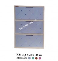 Tủ giày dép nhựa 3 tầng. (Mã số: TG001-D)