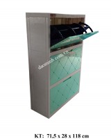 Tủ giày dép nhựa 3 tầng. (Mã số: TG001-L)