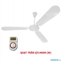 Quạt trần điện cơ Vinawind QT1400-N (75W, hộp số, cánh nhôm, màu trắng)