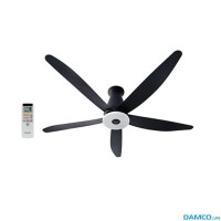 Quạt trần Panasonic F-60XDN (màu đen, 5 cánh, động cơ DC 37W)