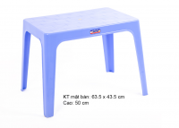 Bàn nhựa chữ nhật Duy Tân 821BA (xanh dương, đỏ, xanh lá, vàng)