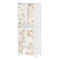 Tủ nhựa Duy Tân Wing L1N (Trắng - Hoa)