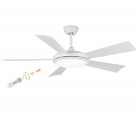 Quạt trần 5 cánh Asia QT01-T-01 (màu trắng, điều khiển từ xa, có đèn, động cơ DC 38W)