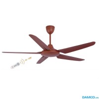 Quạt trần Asia QT05-G màu gỗ tự nhiên, sải cánh 135cm, điều khiển từ xa
