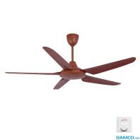 Quạt trần Asia QT05HS-G-02 màu gỗ tự nhiên, sải cánh 135cm, công suất 80W