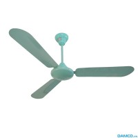 Quạt trần 3 cánh Điện cơ 91 Bộ Quốc Phòng QT1400 (77W, hộp số, cánh sắt, Màu Trắng/Xanh)