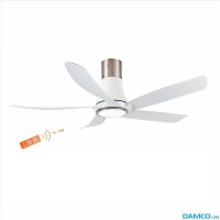 Quạt trần đèn cao cấp 05 cánh Asia QT14 - Trắng bạc