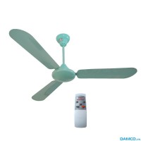 Quạt trần QT-1400DK3 (77W, cánh sắt, Điều khiển từ xa, Điện cơ 91 Bộ Quốc Phòng)