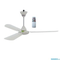 Quạt trần QT-1400NDK (77W, điều khiển từ xa, cánh nhôm, Điện cơ 91 Bộ Quốc Phòng)