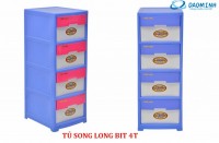 Tủ nhựa Song Long Bít 4 tầng